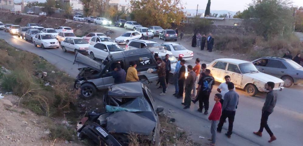 تصادف در ورودی پل مهریان یاسوج یک کشته و ۱ زخمی بر جای گذاشت
